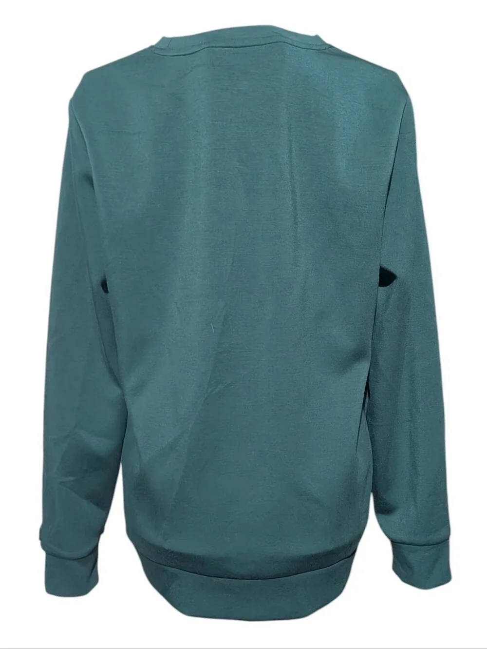 Hunter Teal Green Embossed Logo Crewneck Pullover Sweatshirt Size Small
